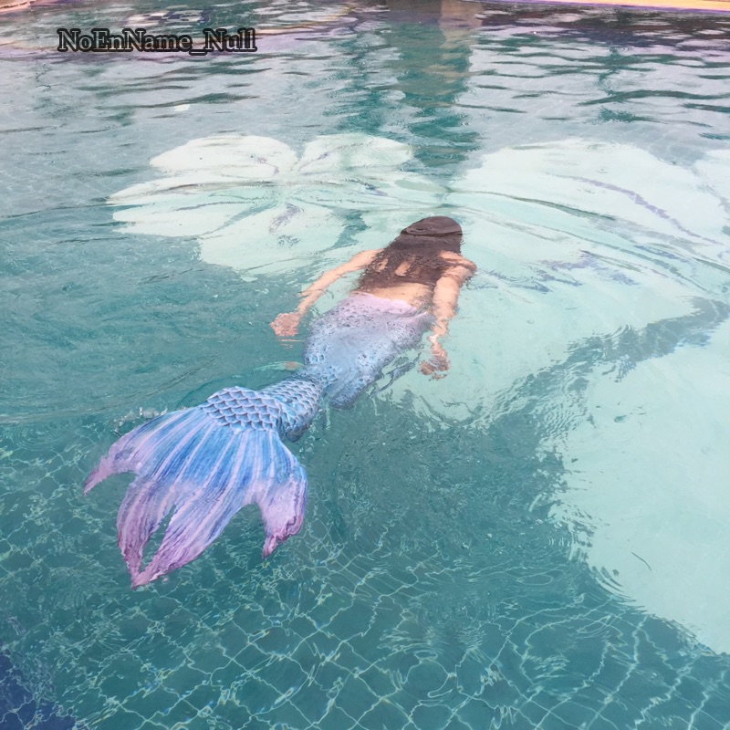 2017 NEW Swimming Mermaid Tails With Monofin Costume Summer Vacation Beach wear