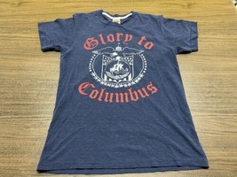 Homage “Glory to Columbus” Men’s Blue Short-Sleeve T-Shirt - Medium - £11.78 GBP