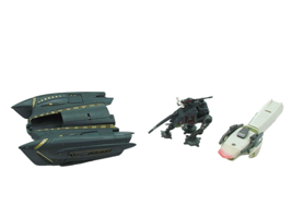 Lot of 3 Star Wars Vehicles Toy Figures Clone General Fighter AT-AP Walker Misc - £26.94 GBP