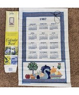 Vintage 1987 Legacy Decoy Burlap Wall Calendar Towel by Stevens - $14.00