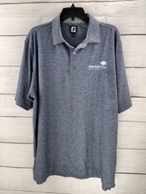 Footjoy FJ Golf Polo Shirt Short Sleeve Blue Performance Men’s X-Large - $11.98