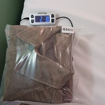 Pronto Uomo Leather Jacket Men's XL Suede Brown Button Up Sport Coat Genuine image 7