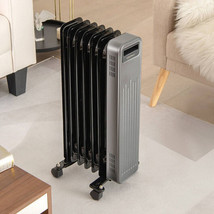 1500W Portable Oil-Filled Radiator Heater for Home and Office-Black - Color: Bl - £112.75 GBP