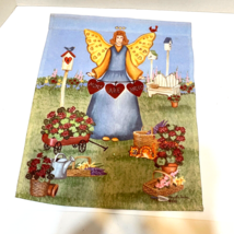 Custom Decor Inc Original Art Small Garden Flag Moms Are Angels 14.75 x 11.5&quot; - £7.69 GBP