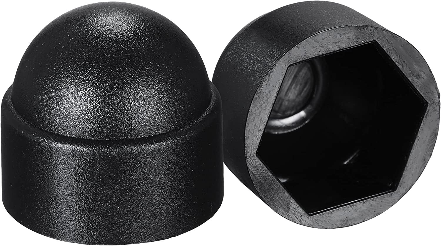 Uxcell M10 / 17Mm Hex Screw Cover Black 100Pc. Plastic Dome Bolt Nut Pro... - $31.98
