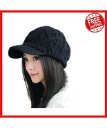 Elegant Winter Wool Newsboy Hat with Soft Fleece Lining &amp; Sun Protection - $642.60 MXN