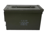 Metal Military Ammo Box Empty Storage Container ~ N335 8 Fuzes PD M557 - $36.62