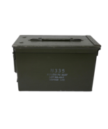 Metal Military Ammo Box Empty Storage Container ~ N335 8 Fuzes PD M557 - $36.62