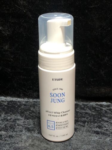 Etude House Soon Jung pH 6.5 Whip Facial Cleanser 150 ml brand new - $9.89