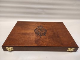 Wooden case with coat of arms of the Kingdom of the two Sicilies for coi... - £76.04 GBP