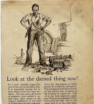 1925 Pennsylvania Crude Oil (Pennzoil) XL Advertisement 12.5 x 5.25 Ephe... - $29.49