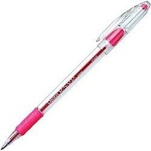 Pentel R.S.V.P. Ballpoint Pen, 0.7Mm Fine Tip, Pink Ink, Box Of 12 (Bk90-P) - £23.59 GBP