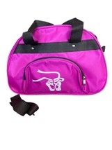 Fuchsia Purple Pink Ballet Dance XLXX Youths Nylon Tote Bag Multiple Poc... - £19.73 GBP