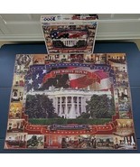 White House Puzzle RARE White Mountain 1000 Pc 1600 PA Ave COMPLETE Jigsaw  - $80.00