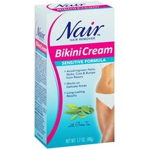 New Nair Hair Remover, Sensitive Formula, Bikini Cream With Green Tea, 1... - $9.99
