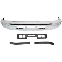 Front Bumper Kit For 92-96 Ford F-150 Bronco Chrome Steel w/Bumper Trims - £425.84 GBP