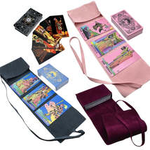 Tarot Deck | RWS-Inspired Plastic Cards Colored In Pink, Blue, Or Black + Cloth  - £37.01 GBP