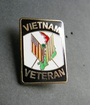 Vietnam Vet Veteran Usa Flag Rectangle Lapel Hat Pin Badge 3/4 X 1 Inch - £4.50 GBP