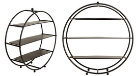 Black - 21&quot; Round Metal Wheel Cupcake Holders Display Stand Party Decorations - £82.25 GBP