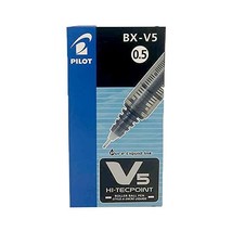 Pilot V5 Liquid Ink Rollerball 0.5 mm Tip - Black, Box of 12  - £39.61 GBP