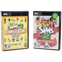 The Sims 2 Holiday Edition &amp; Family Fun Stuff PC Games 2005/2006 - £11.80 GBP