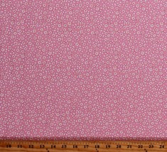 Cotton Flowers Floral Pink 1930&#39;s Reproduction Fabric Print by Yard D186.13 - £10.23 GBP
