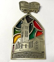 Missouri AVA IVV Volksmarch Medal Award Hiking Hermann 1984 United Church - $9.06