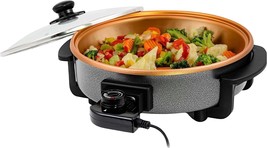 OVENTE Electric Skillet &amp; Frying Pan with 12&quot; Nonstick Cooking Surface SK11112CO - £43.09 GBP