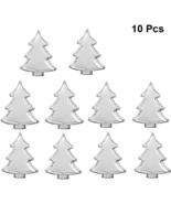 10× Christmas Tree Clear Ball Clear Baubles Plastic Fillable Sphere Orna... - $12.99