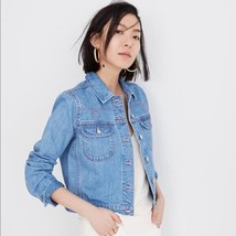 NWT Madewell The Crop Jean Jacket Western Edition in Curlicue Wash Denim Size XL - £59.13 GBP