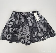 Adidas Women's Running Shorts Camo Black Grey W AOP SHORT Size Small New - $29.99
