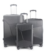 Luggage 3 Piece Set 360 Dual Spinning Spinner Hardshell Lock 20&quot; 24&quot; 28&quot;... - $188.80 CAD
