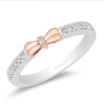 Enchanted Disney Fine Jewelry Gift For Her 1 CTTW Diamond Snow White Bridal Band - £55.94 GBP