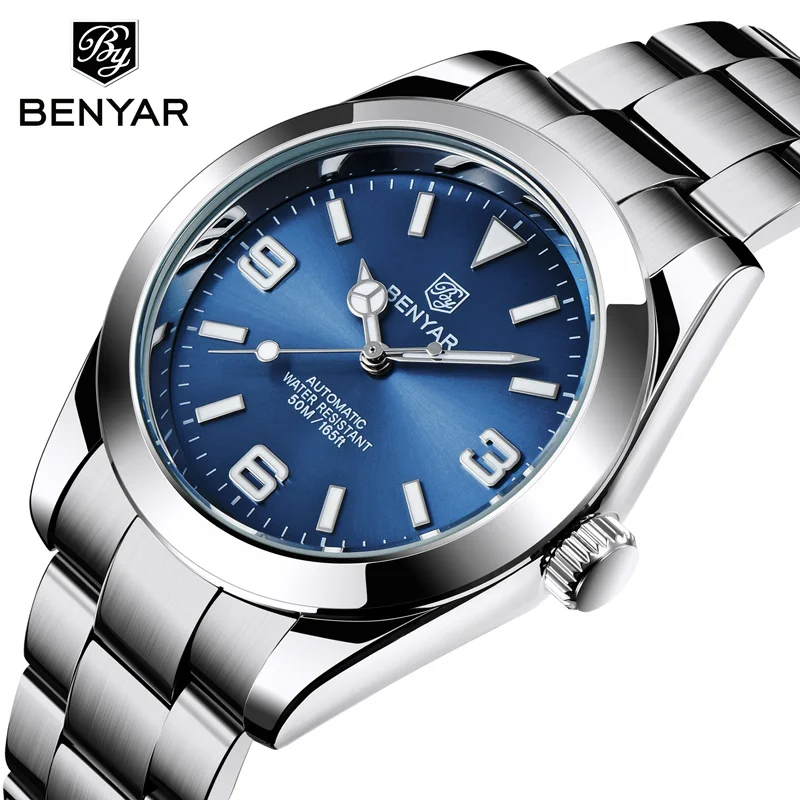 BENYAR Mechanical Mens  Fashion Stainless Steel  Automatic Watch Men 2023   Wate - $190.08