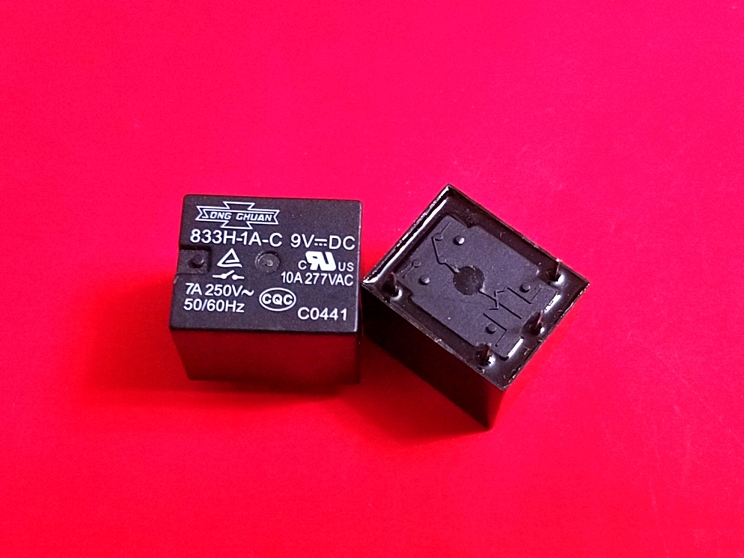833H-1A-C, 9VDC Relay, SONG CHUAN Brand New!!
