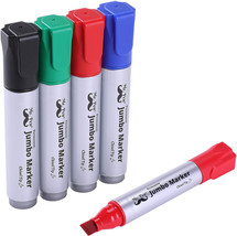 Mr. Pen- Jumbo Permanent Markers, 4 Pack, Assorted Color, Chisel Tip, Large Perm - £22.08 GBP