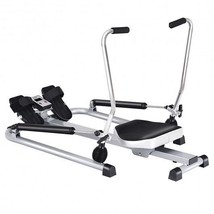 Exercise Adjustable Double Hydraulic Resistance Rowing Machine - $286.49