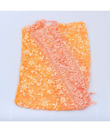 55 x 20 INCH ORANGE LACY SILKY SCARF SHAWL FASHION LADIES WRAP TRENDY FA... - $112.05 MXN