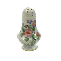Antique Nippon Hand Painted Porcelain Salt Shaker Caster Floral Butterfly U7 - £15.98 GBP