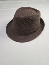 Stetson Fedora Mens Sz  XL Polyester Herringbone Gentlemen Hat - £23.10 GBP