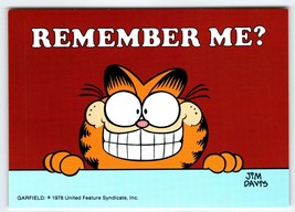 Garfield Remember Me? Cat Postcard Jim Davis Orange Kitten Tabby 1978 Unused - £7.25 GBP