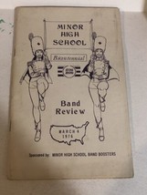 Minor High School Band Review 1976 Booklet Bicentennial Book Ephemera  Box3 - £12.05 GBP