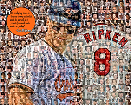 Cal Ripken Jr,. Baltimore Orioles Player Photo Mosaic Print Art - $19.99