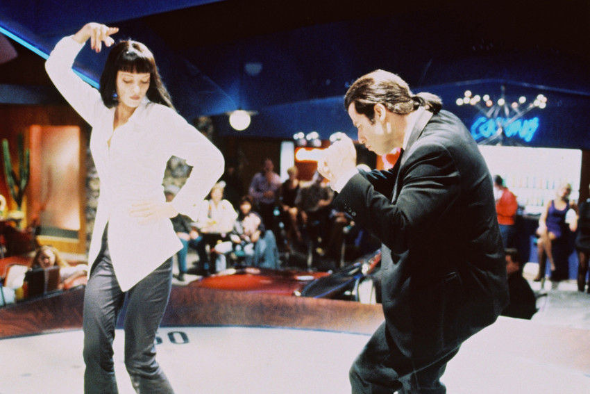 Pulp Fiction John Travolta & Uma Thurman dancing to C'est La Vie 18x24 Poster - $23.99