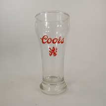 Coors Vintage Beer Drinking Glass Clear w/Red Lion Logo 1970s 8oz  UOKK4 - £4.82 GBP