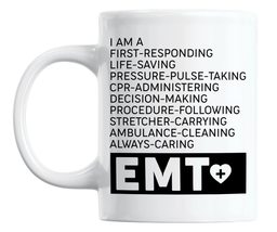 Make Your Mark Design EMT Roles and Responsibilities White Ceramic Coffe... - $19.79+
