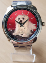 Maltese Cute White Dog Pet Unique Wrist Watch Sporty - £28.06 GBP