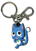 Fairy Tail Happy Punch Kick PVC Rubber Key Chain * NEW SEALED * - $9.99