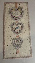 Vintage 3 Hearts Valentine Greeting Card Box4 - $2.96