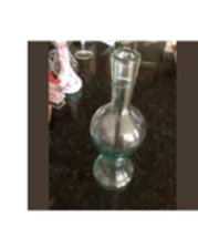 decorative glass bottle 11" - $49.99